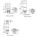 Transmissor de pressão do compressor do condicionador de ar da refrigeração dos transmissores de pressão de Fst800-501 4-20 mA